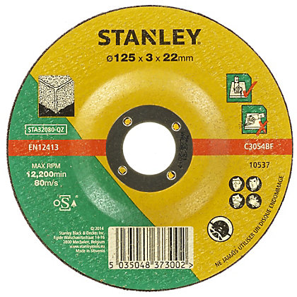 Kotúč rezný na betón/kameň 125×22x3,2mm vypuklý 1ks FATMAX STA32080
