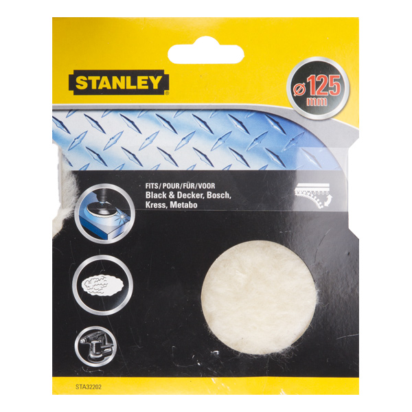 Kotúč leštiaci do vŕtačky, vlnený pr.125mm, suchý zips FATMAX STA32202