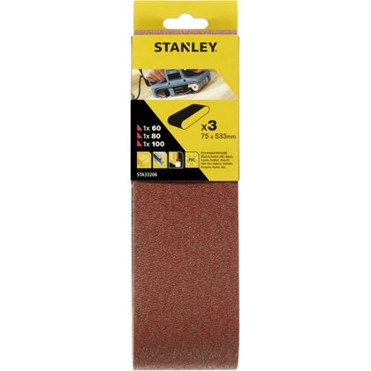 Sada brúsnych pásov 75x533mm 1xP60 1xP80 1xP100 FATMAX STA33206