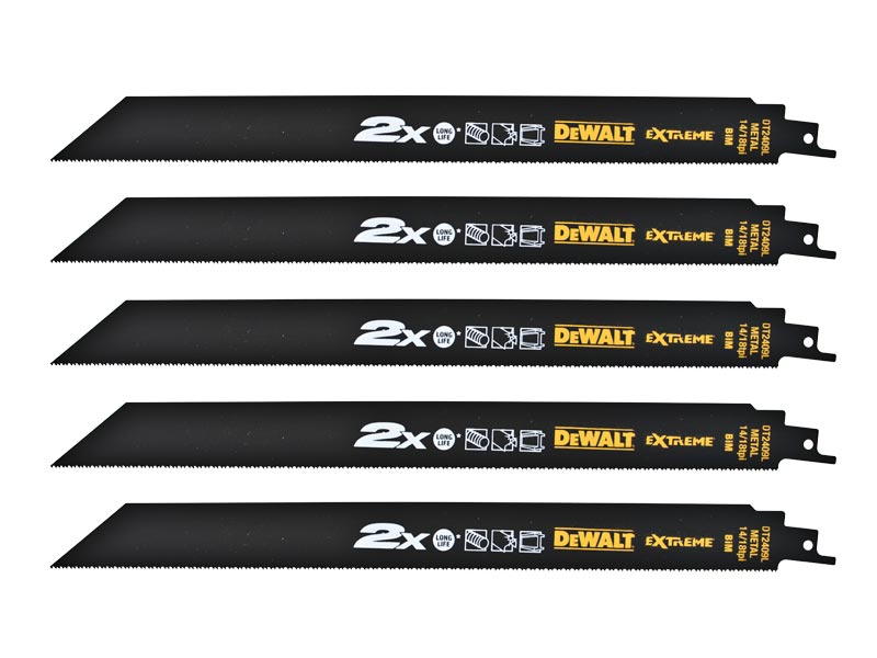 List pílový na kov 304mm pre mečové píly 5ks DEWALT DT2409L