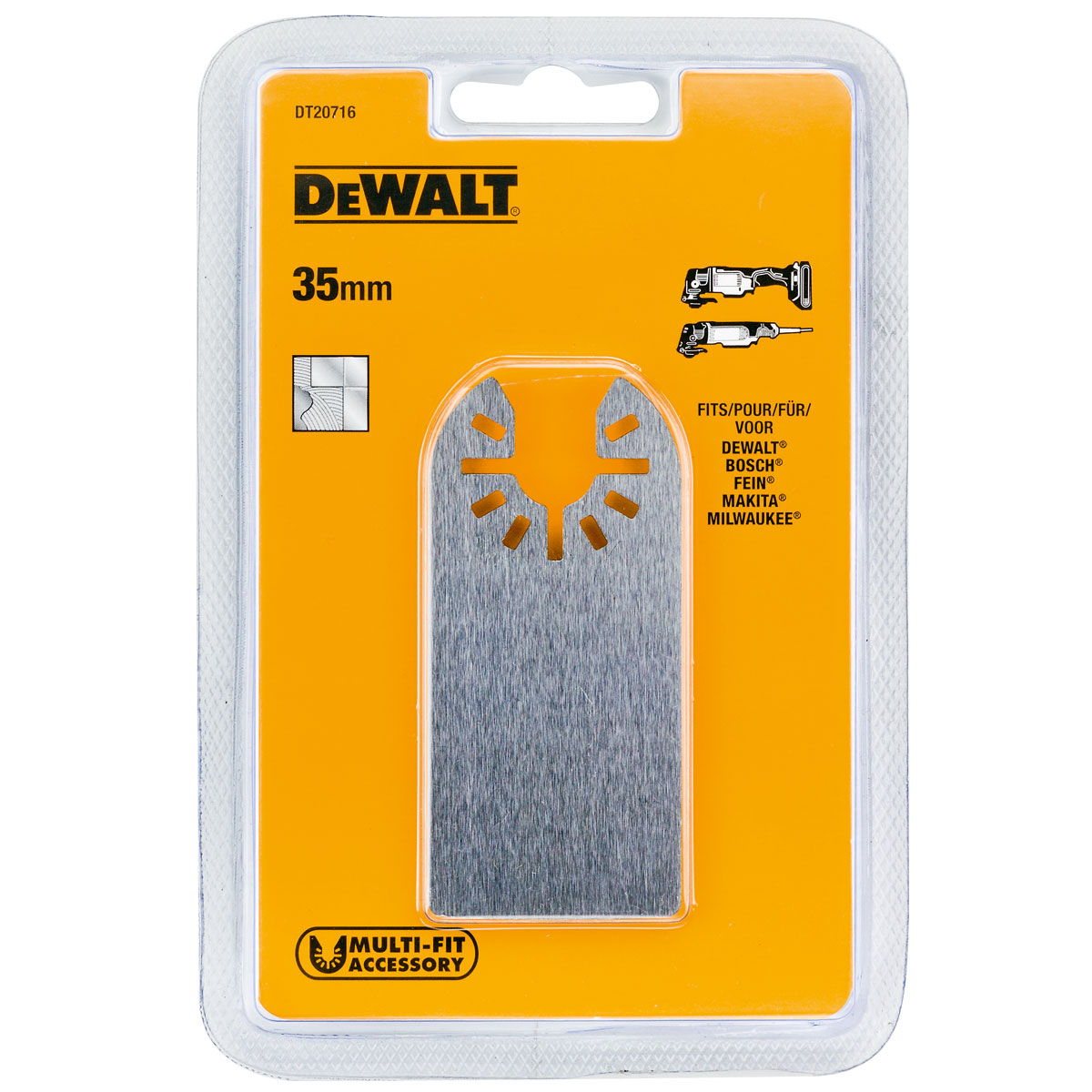 Škrabka pružná 35mm na rôzne materiály pre DWE315 DEWALT DT20716