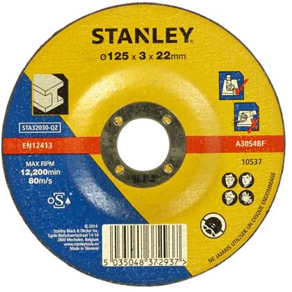 Kotúč rezný na kov 125×22x3,2mm vypuklý 1ks FATMAX STA32030