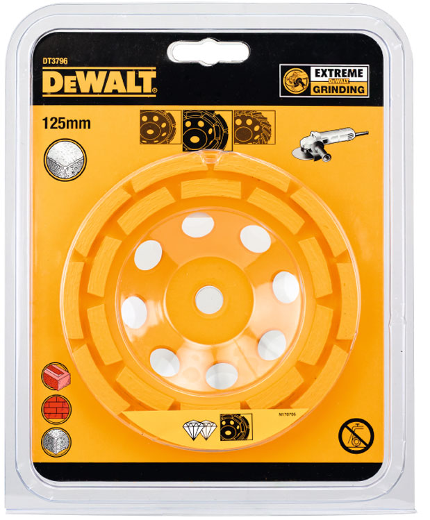 Kotúč brúsny DIA 125mm M14 kamenina 2x segment Extreme DEWALT DT3796