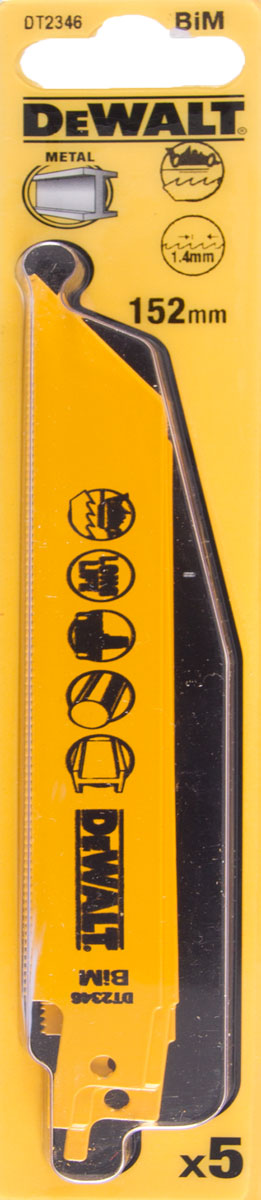 List pílový CoS na drevo s klincami 228mm 5ks DEWALT DT2349