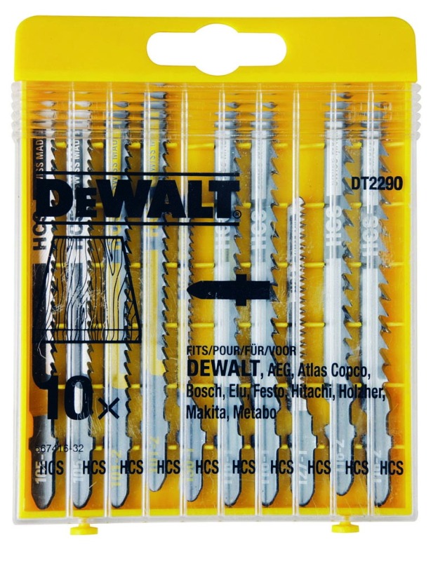 Sada pilových listov na drevo 10ks DEWALT DT2290