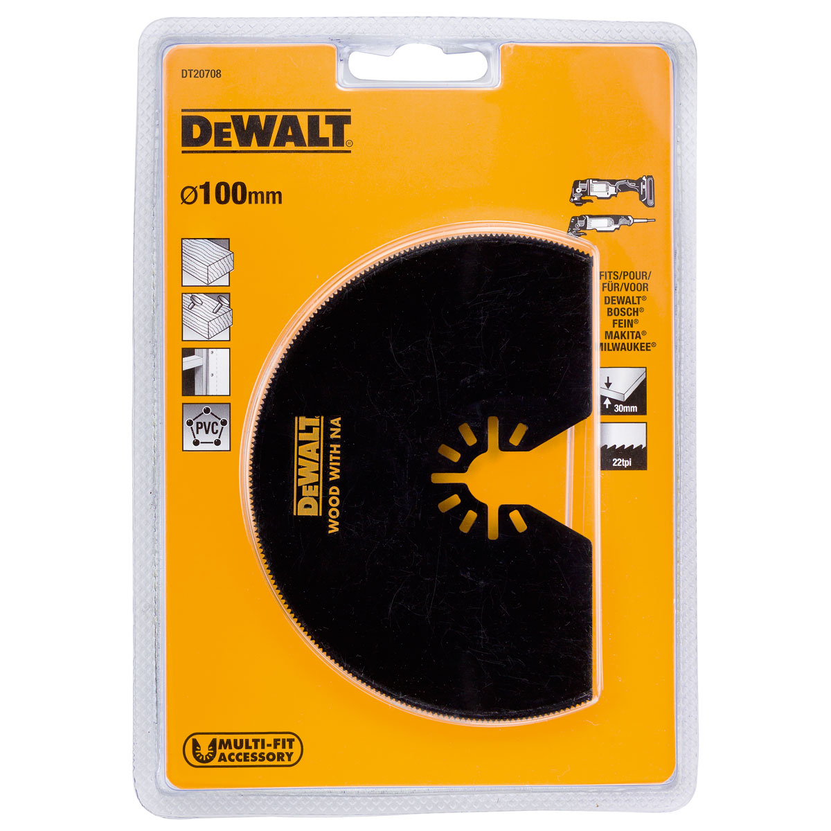 LIST PILOVY POLGULATY 100mm NA DREVO S KLINCAMI PRE DWE315 DEWALT DT20708