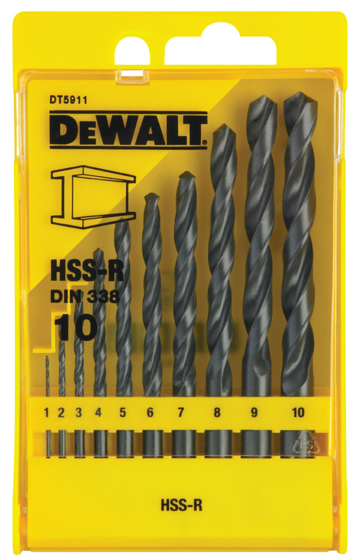 SADA VRTAKOV DO KOVU 10 DIELNA DEWALT DT5911