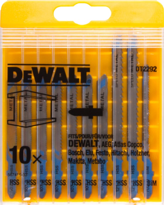 Sada pilových listov na kov 10ks DEWALT DT2292