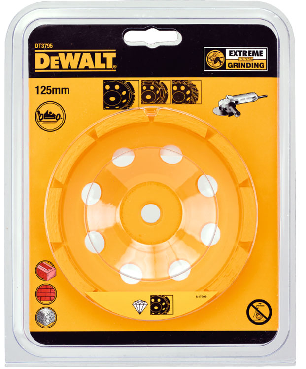 Kotúč brúsny DIA 125mm M14 tehly, betón rovný DEWALT DT3795