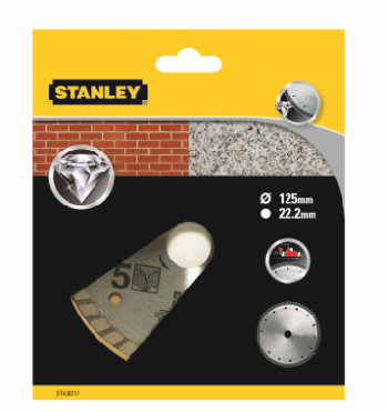 Kotúč diamant. segmentový na žula/tehly pr.125×22,2mm FATMAX STA38217