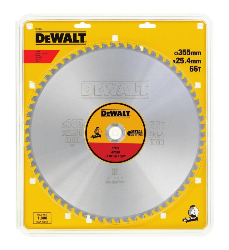Kotúč pílový 355x25,4mm 66 zubov - kov/ocel pre DW872 DEWALT DT1926