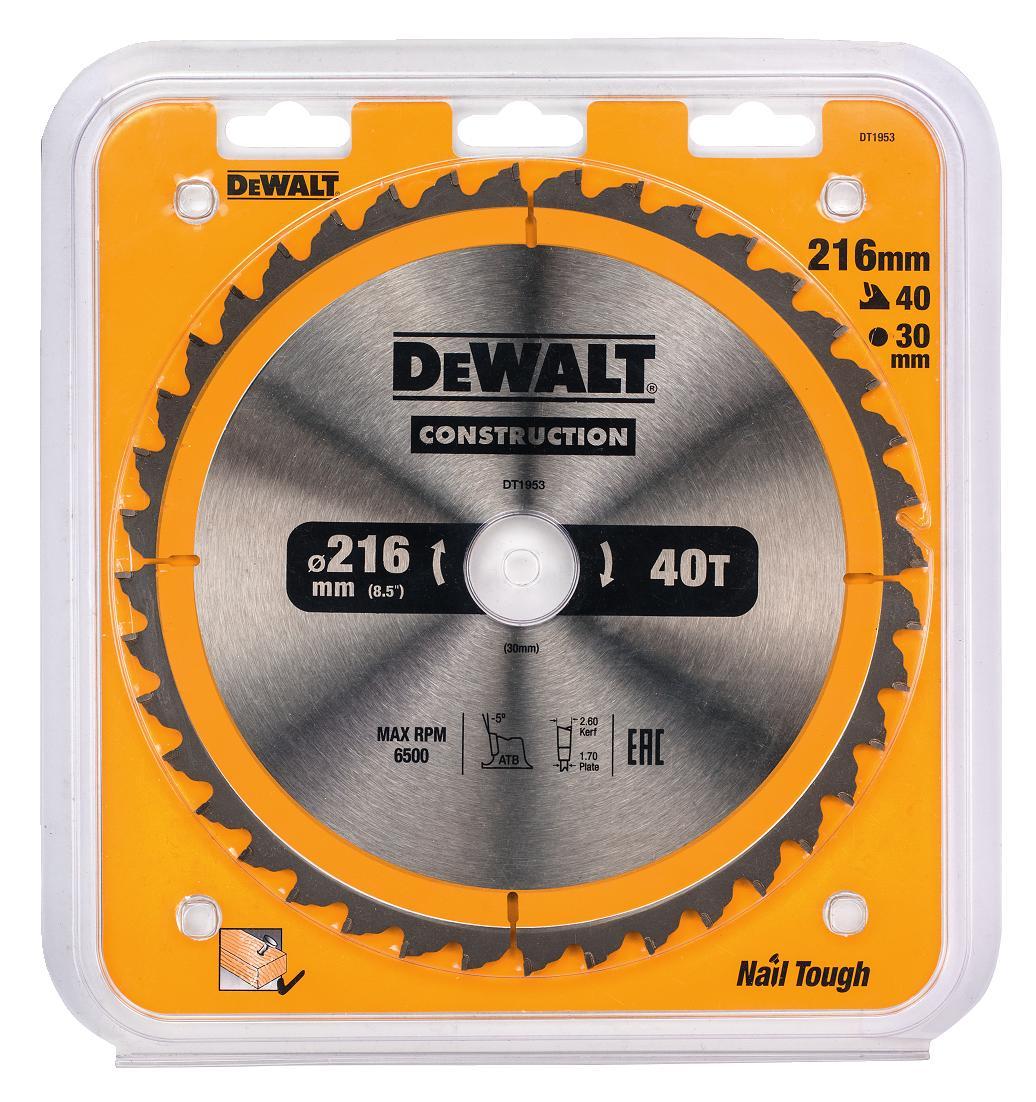 KOTÚČ PÍLOVÝ 216x30mm 40z DEWALT DT1953