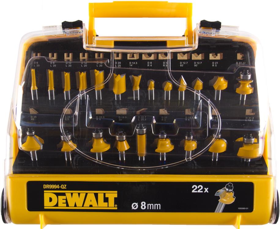 Sada fréz 22 dielna DEWALT DT90017