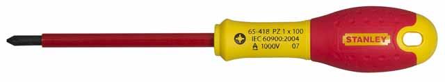 Skrutkovač FatMax® Pozidriv izolovaný 1000V Pz2x125mm STANLEY 0-65-419
