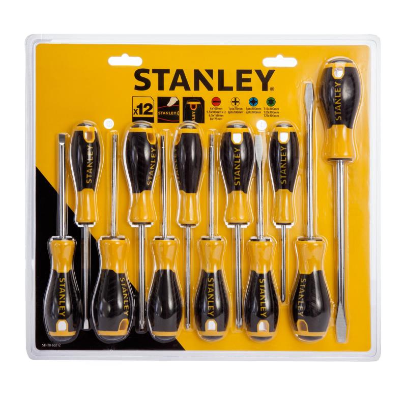 Sada skrutkovačov Essential 12 dielna STANLEY STHT0-60212
