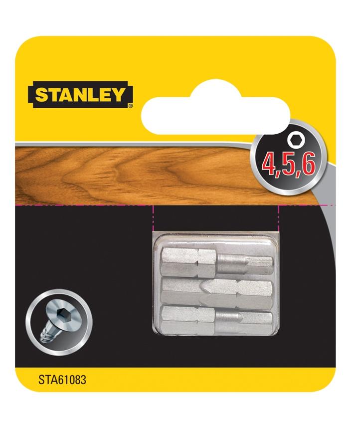 Bit skrutkovací inbus HEX 4-5-6 x 25mm FATMAX STA61083