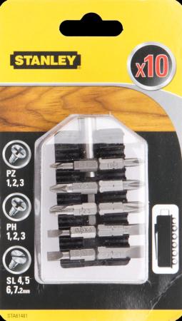 Bit skrutkovací PZ1-2-3, PH1-2-3, ploché 4,5-6-7,2mm, magnet. držiak bitov FATMAX STA61481