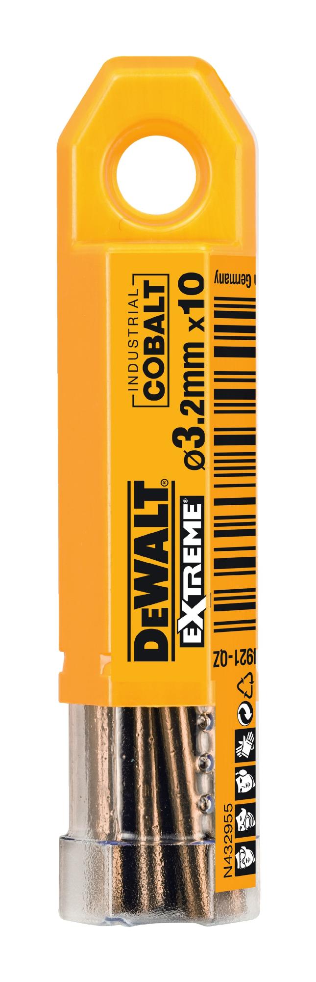Sada vrtákov do kovu Extreme® HSS-E Cobalt 3,2x65mm 10ks DEWALT DT4921
