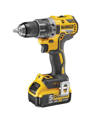 Vŕtačka/Skrutkovač 27/70Nm 18V XR 2x5,0Ah Tstak bezuhlíková DEWALT DCD791P2