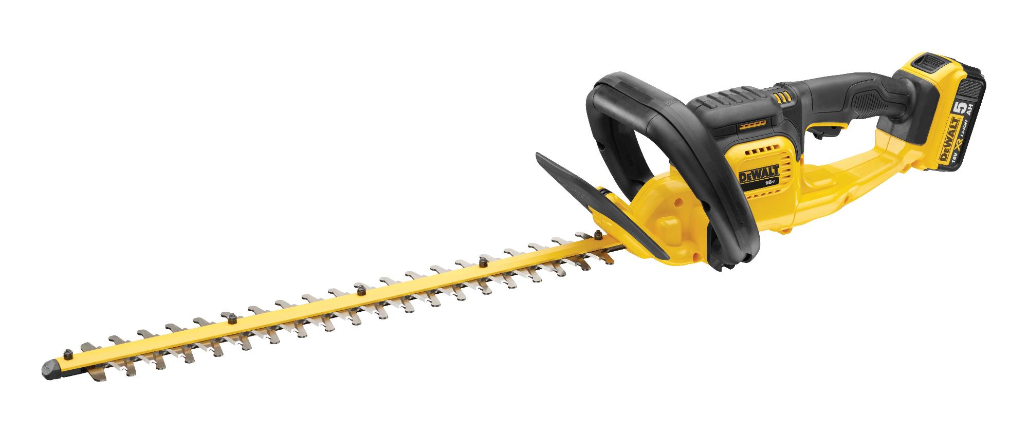Nožnice na živý plot 18V 1x5,0Ah bezuhlíkové DEWALT DCM563P1