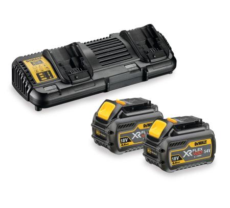 Nabíjačka XR FLEXVOLT dual 2x18V/9,0Ah (54V/3,0Ah) DEWALT DCB132X2