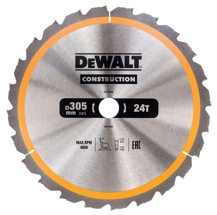 KOTÚČ PÍLOVÝ 305x30mm 24z DEWALT DT1958