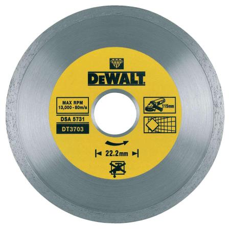 KOTÚČ DIAMANTOVÝ 115mm SUCHÉ REZANIE DEWALT DT3703