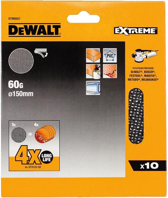 Sieťovina brúsna o125mm P320 suchý zips 5ks DWE6423/DCW210/D26453 DEWALT DTM8562