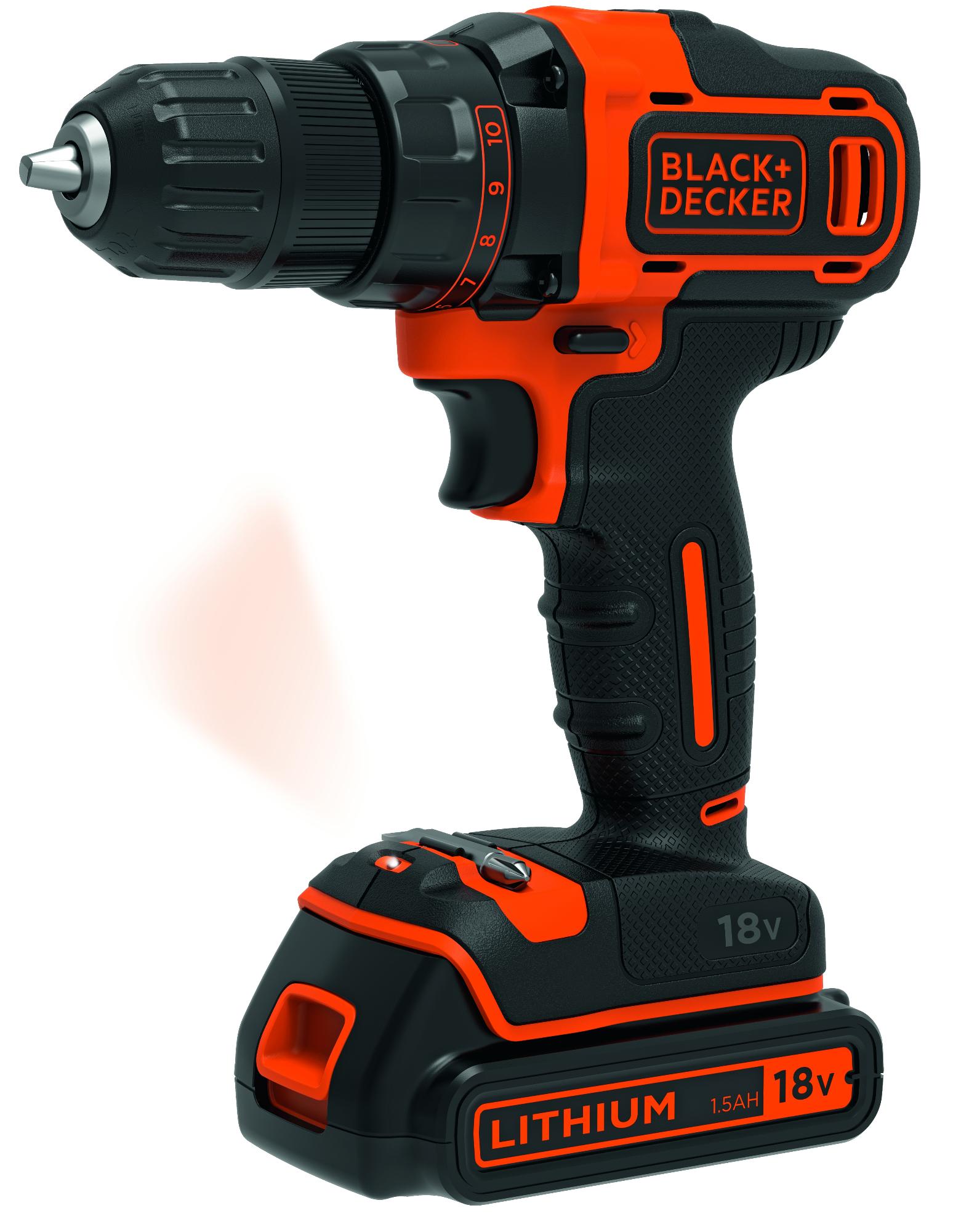 VRTACKA 18V 1,5Ah 2x AKU +KUFRÍK Black and Decker BDCDD186KB