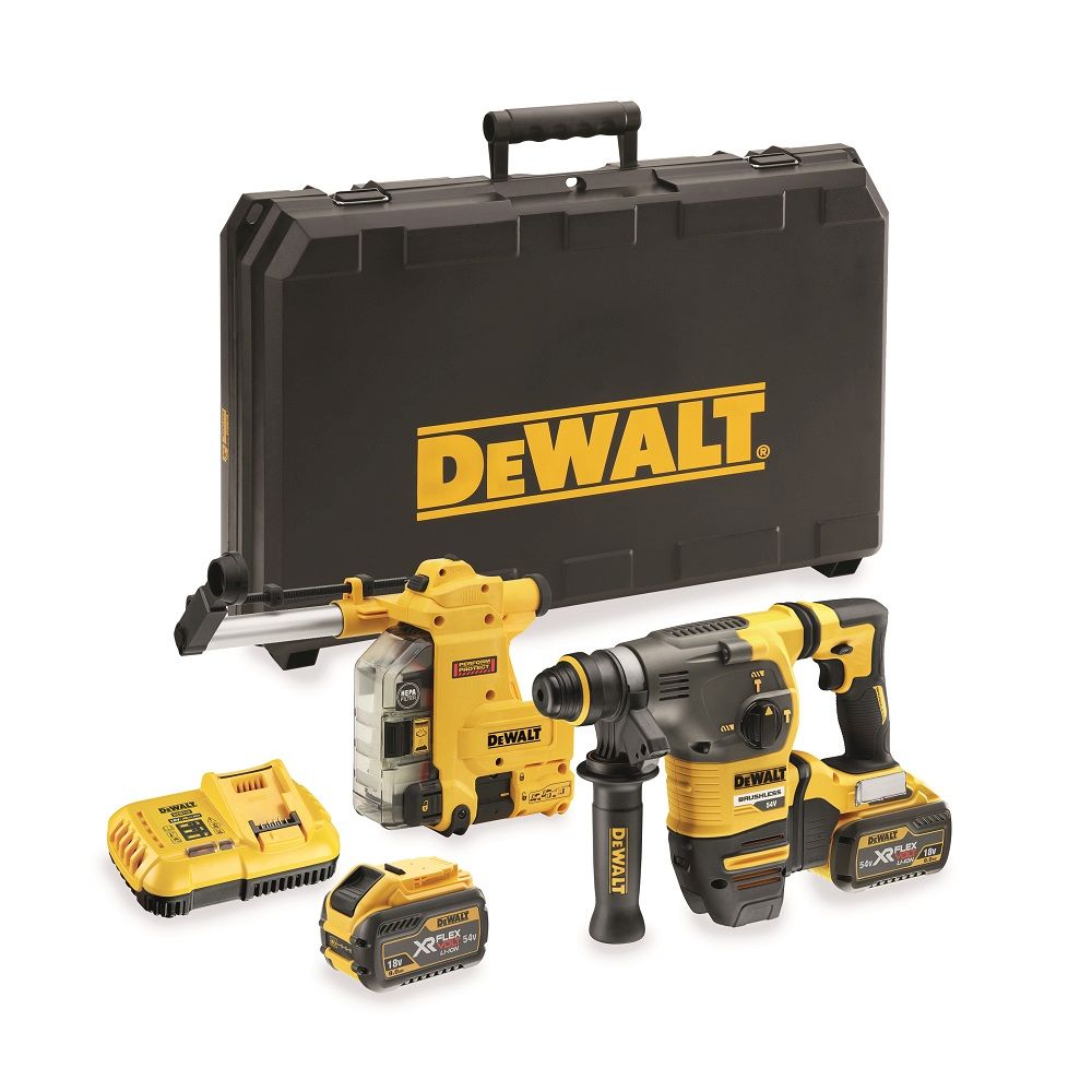 Kombinované kladivo SDS Plus s integrovaným odsáváním, 54 V XR FLEXVOLT 3,5 J DEWALT DCH335X2