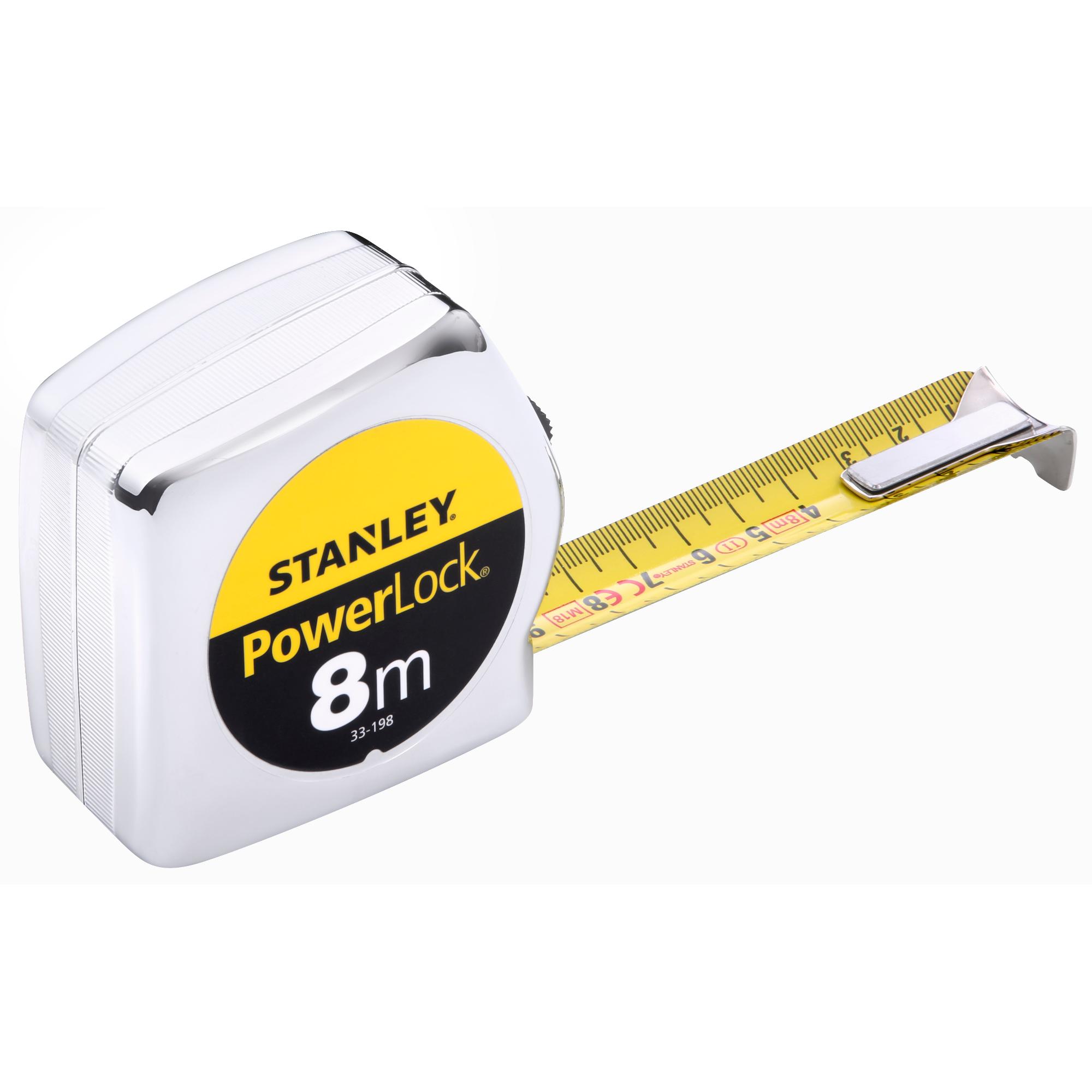 Meter zvinovací POWERLOCK® 8m s plastovým ABS puzdrom STANLEY 0-33-198