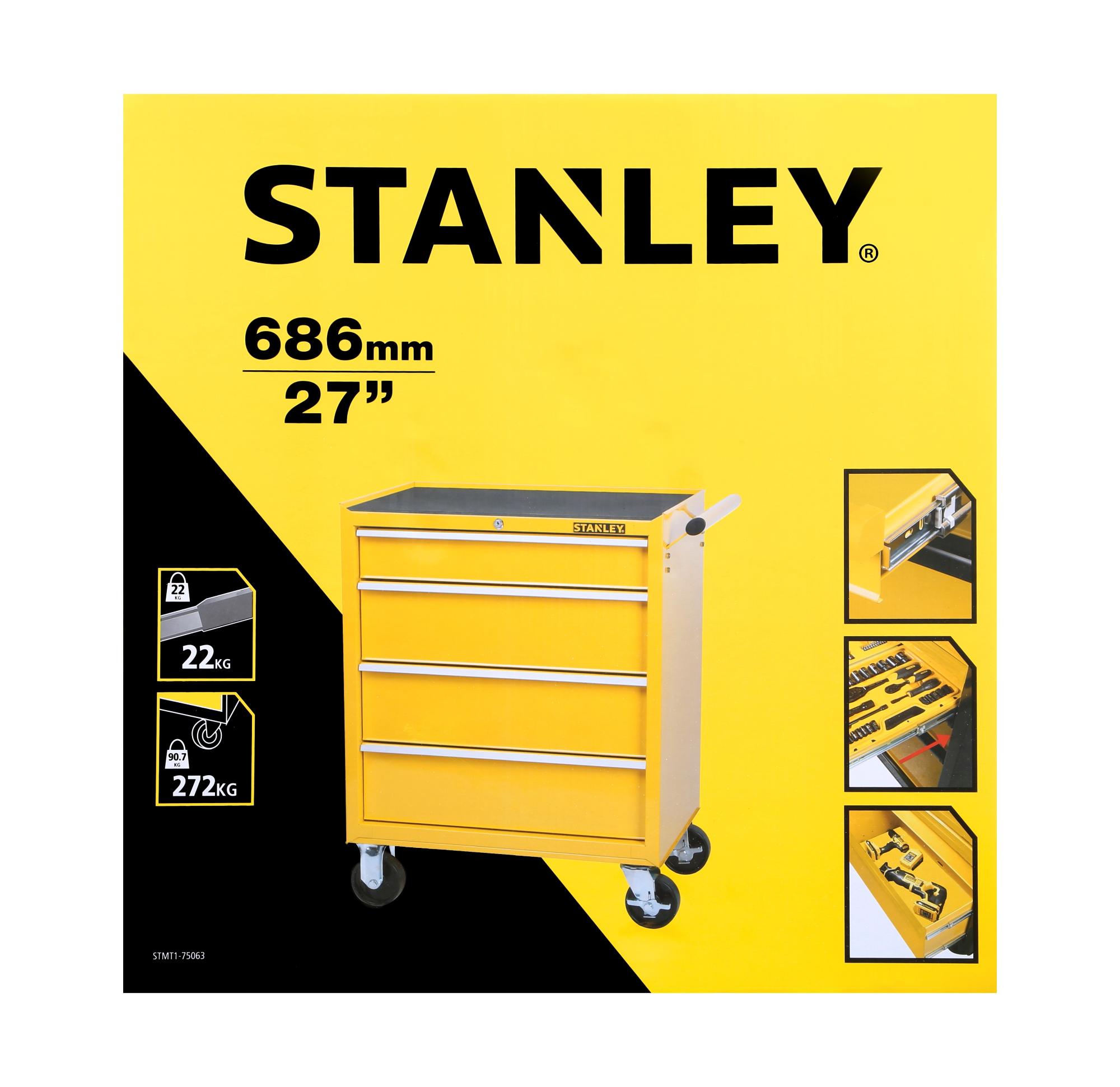 Skriňa pojazdná na náradie 27" 4 zásuvky STANLEY STMT1-75063