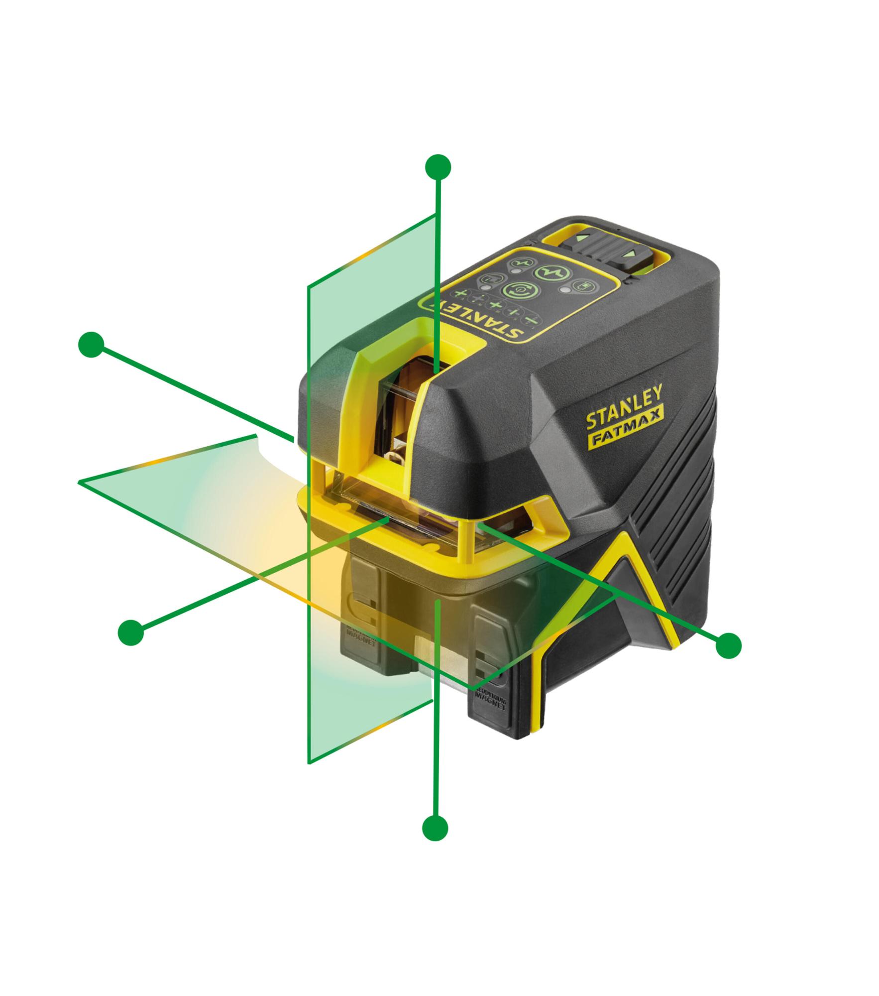 Laser s projekciou kríža FatMax® 5bodový - zelený lúč STANLEY FMHT77598-1