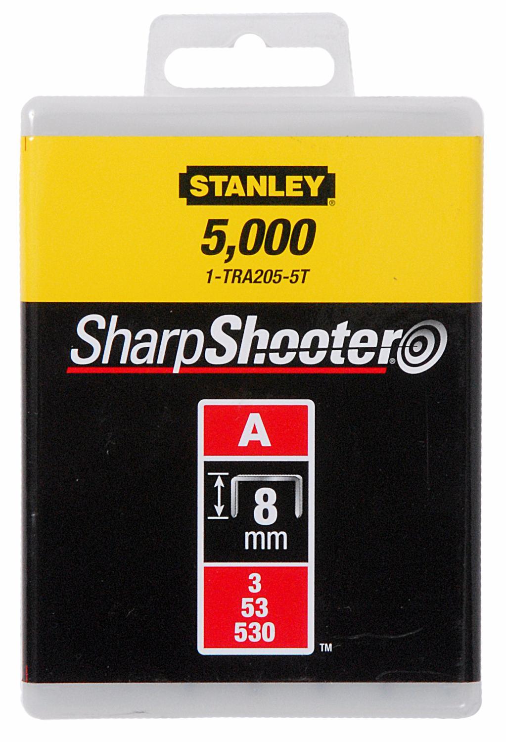 Spony štandardné 8mm (5/16") typ A 5/53/530 5000ks STANLEY 1-TRA205-5T