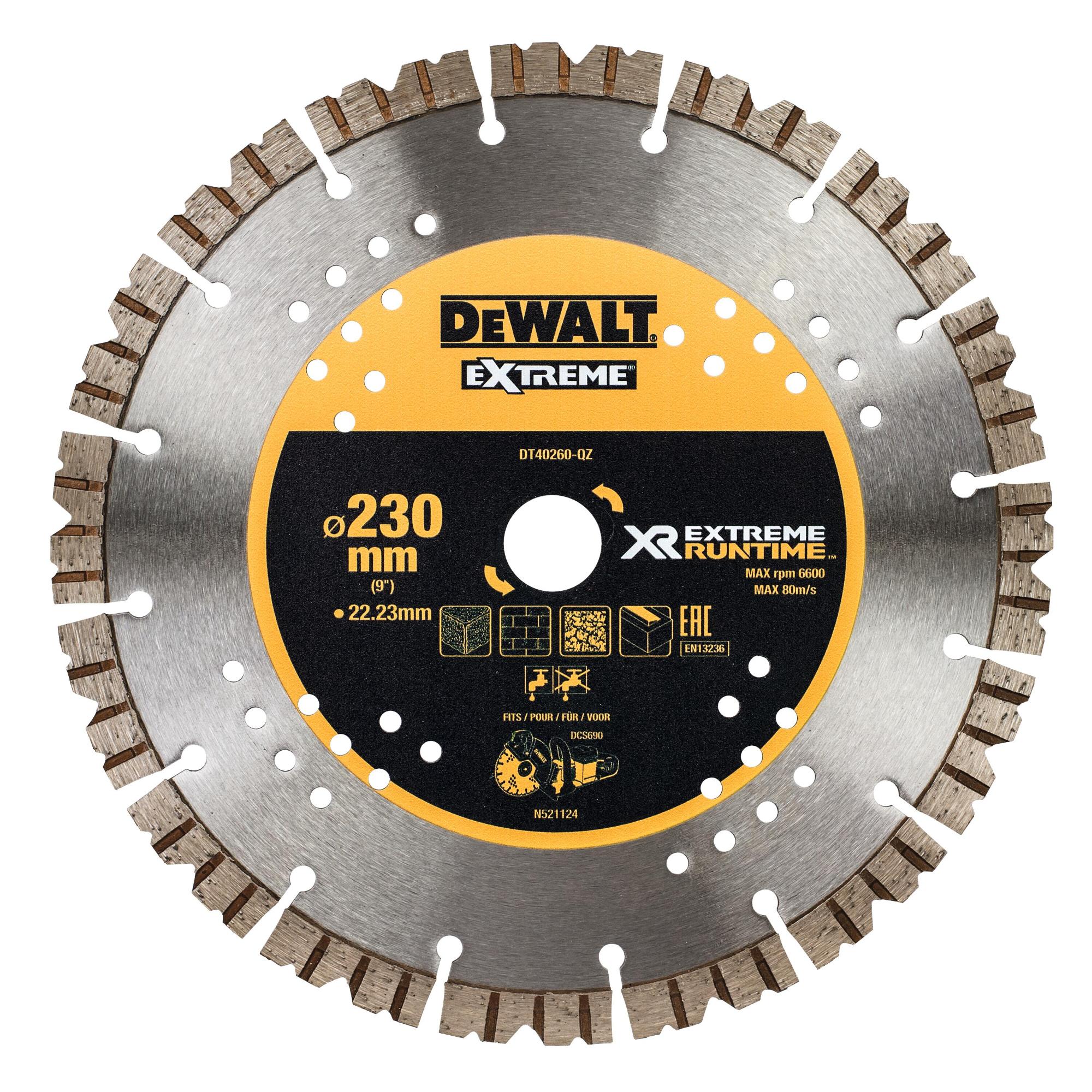 Kotúč rezný diamantový na betón 230x3mm EXTREME pre DCS690 DEWALT DT40260