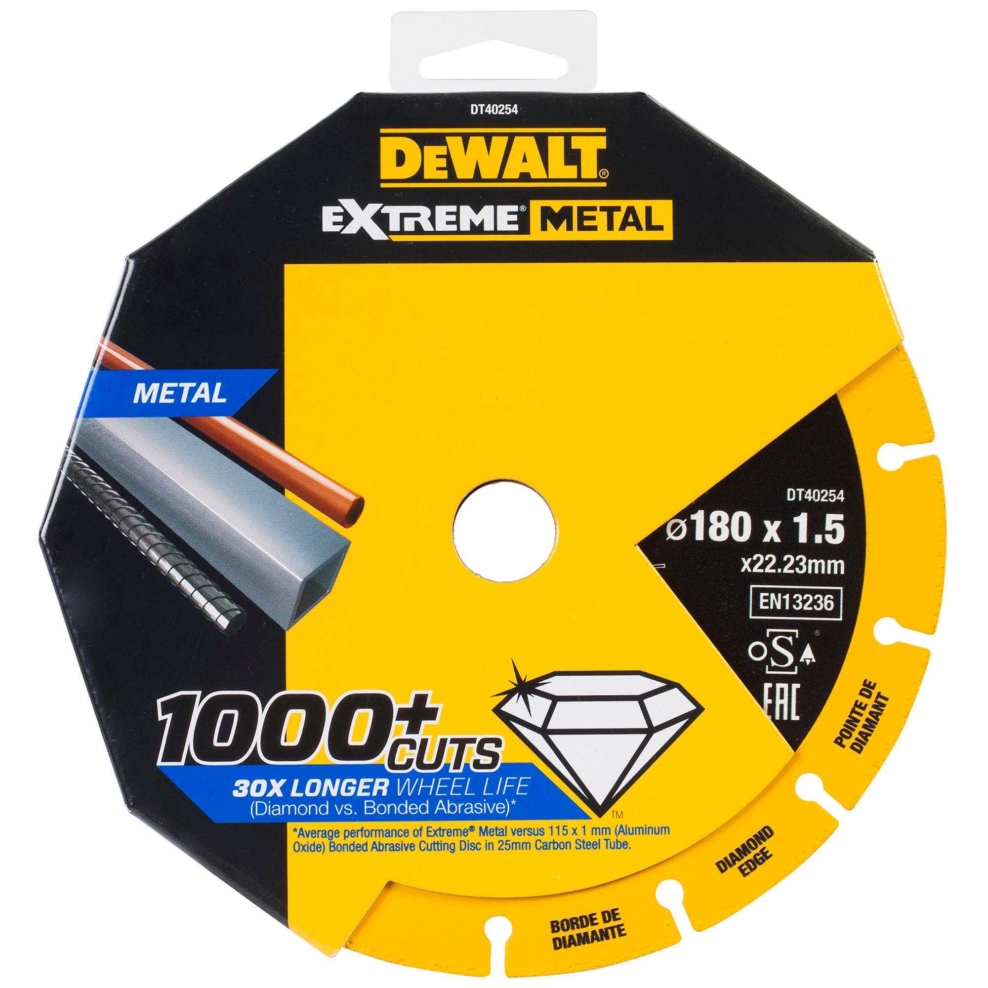 Kotúč rezný diamantový na kov 180x1,5mm EXTREME DEWALT DT40254