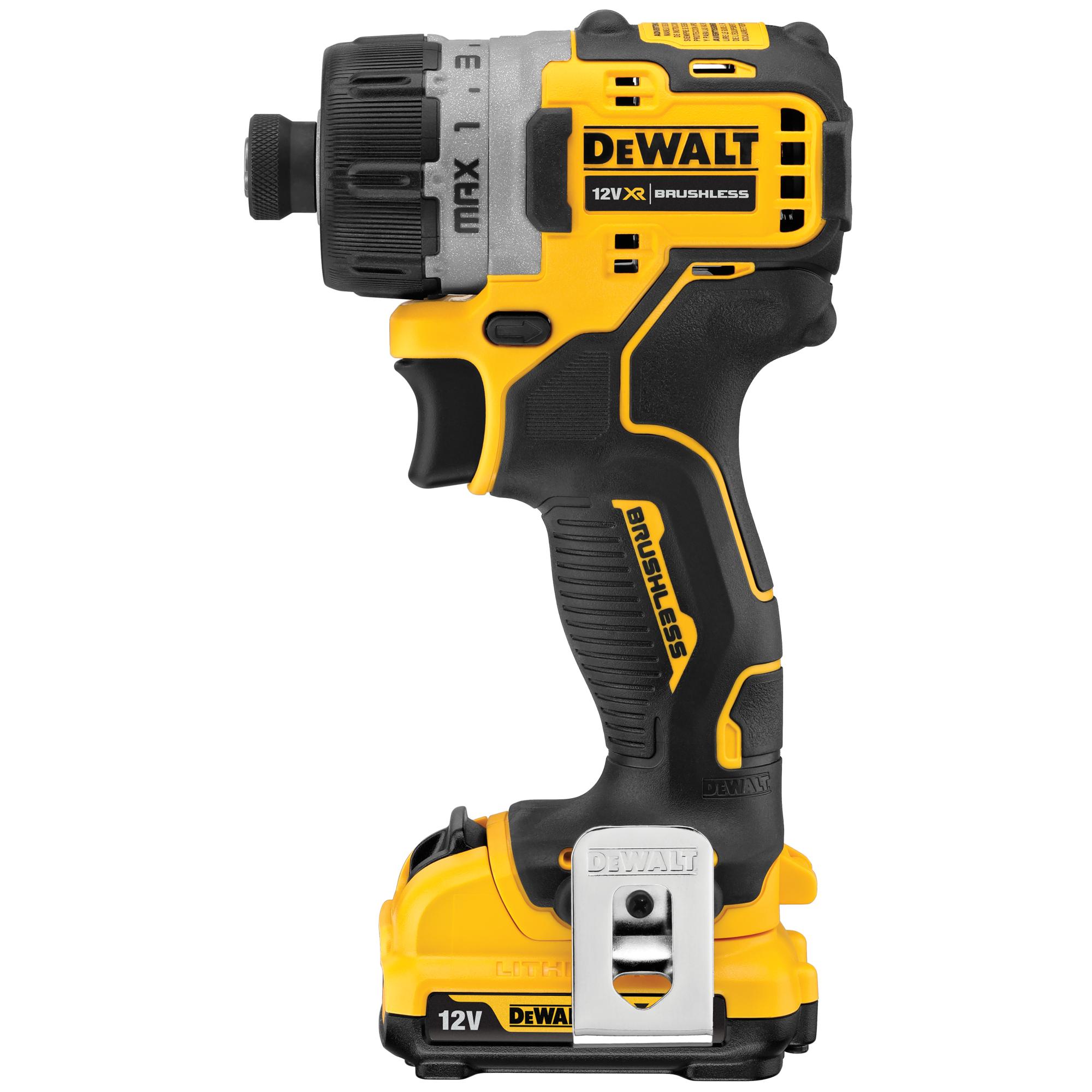 Skrutkovač 1/4" 8Nm subkompaktný 12V XR 2x2,0Ah Tstak bezuhlíkový DEWALT DCF601D2