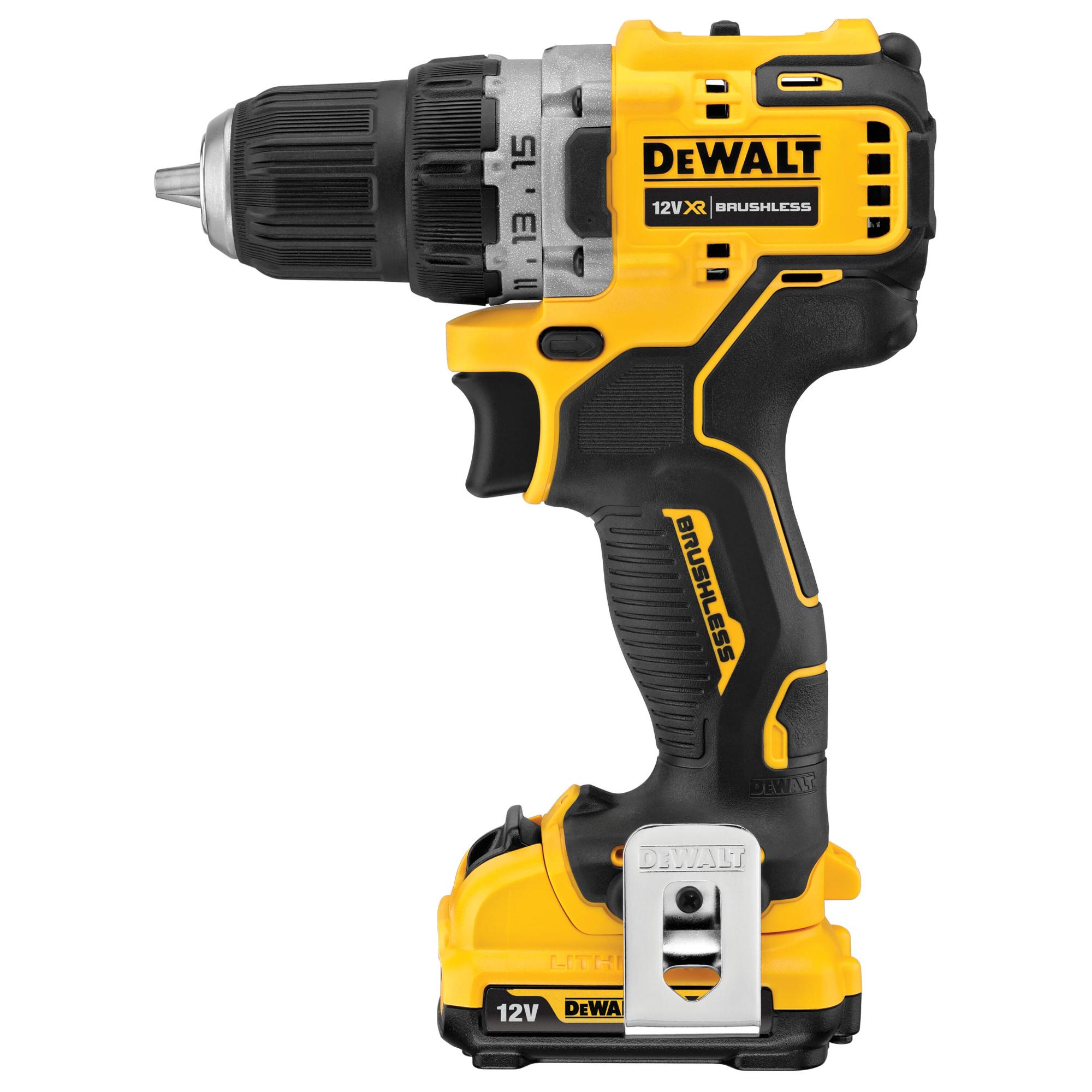Vŕtačka/Skrutkovač 25,5/57,5Nm 12V XR 2x2,0Ah Tstak bezuhlíková DEWALT DCD701D2