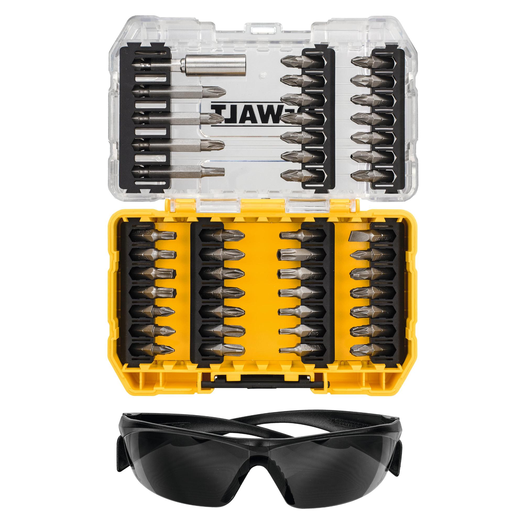 Sada bitov 47dielna s pracovnými okuliarmi bity 25mm DEWALT DT70703