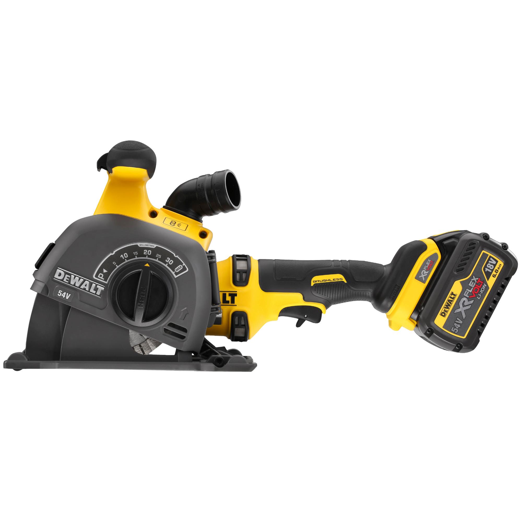 Fréza drážkovacia 54V FLEXVOLT 2x6,0Ah DEWALT DCG200T2