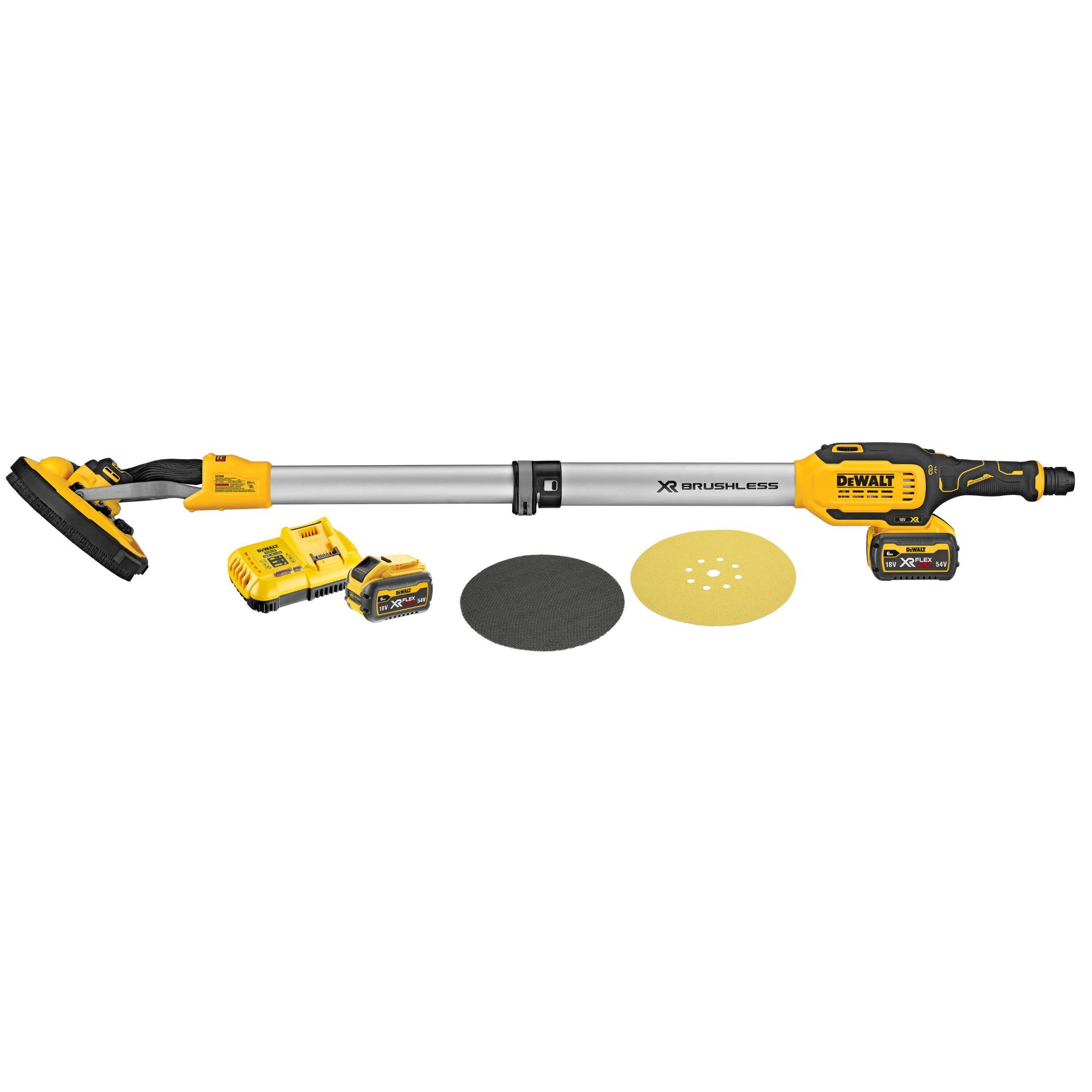 BRUSKA NA SADROKARTON 225 mm, 18V 2 x 6.0 Ah DEWALT DCE800T2