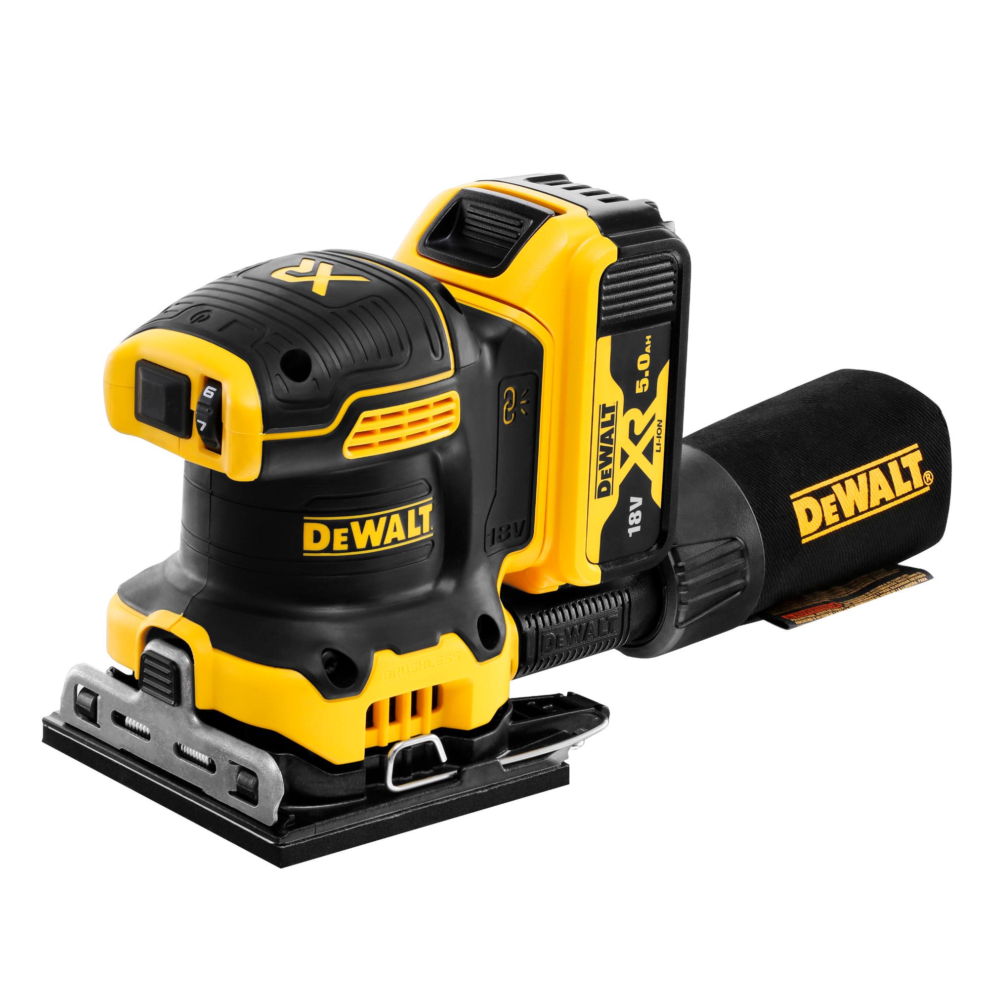 Brúska vibračná 18V 2x5,0Ah bezuhlíková DEWALT DCW200P2