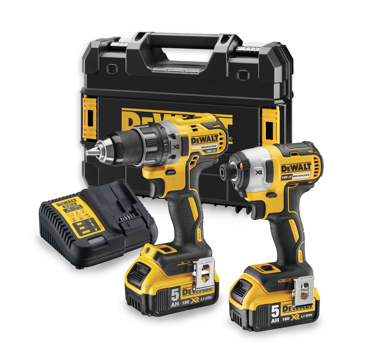 KOMBO SADA 18V 2x5,0Ah (DCD791+DCF887) Tstak II DEWALT DCK268P2T