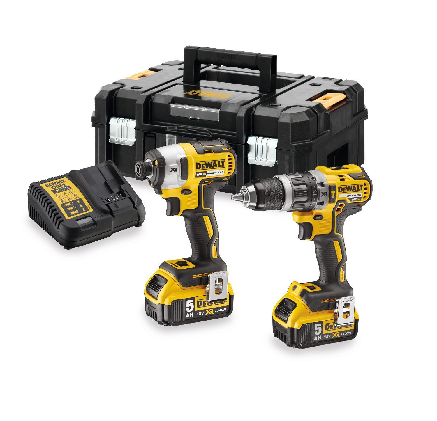 KOMBO SADA 18V 2x5,0Ah (DCD796+DCF887) Tstak II DEWALT DCK266P2T