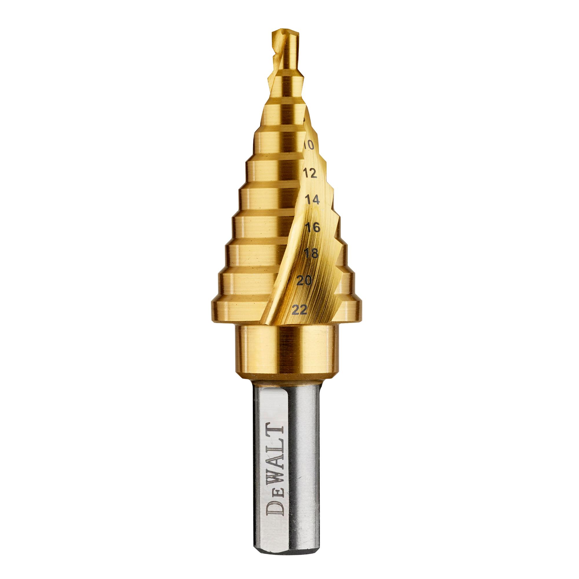Vrták stupňovitý titánový 4-22mm DEWALT DT90246