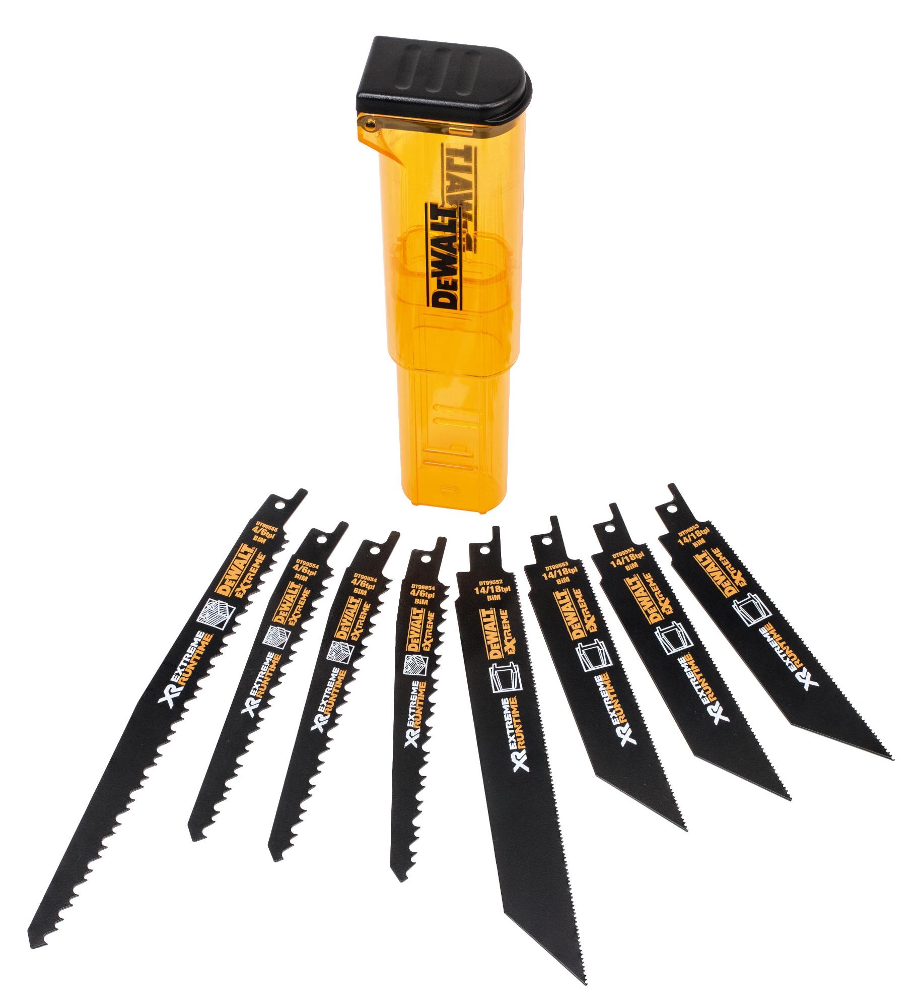 Sada plátkov XR FLEXVOLT pre mečové píly 8 dielna DEWALT DT99551