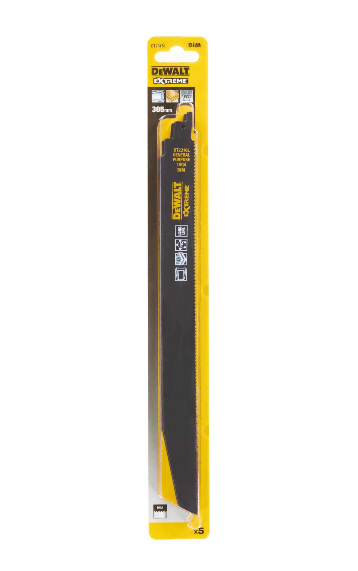 List pílový EXTREME 305mm DEMOLITION 5ks DEWALT DT2316L