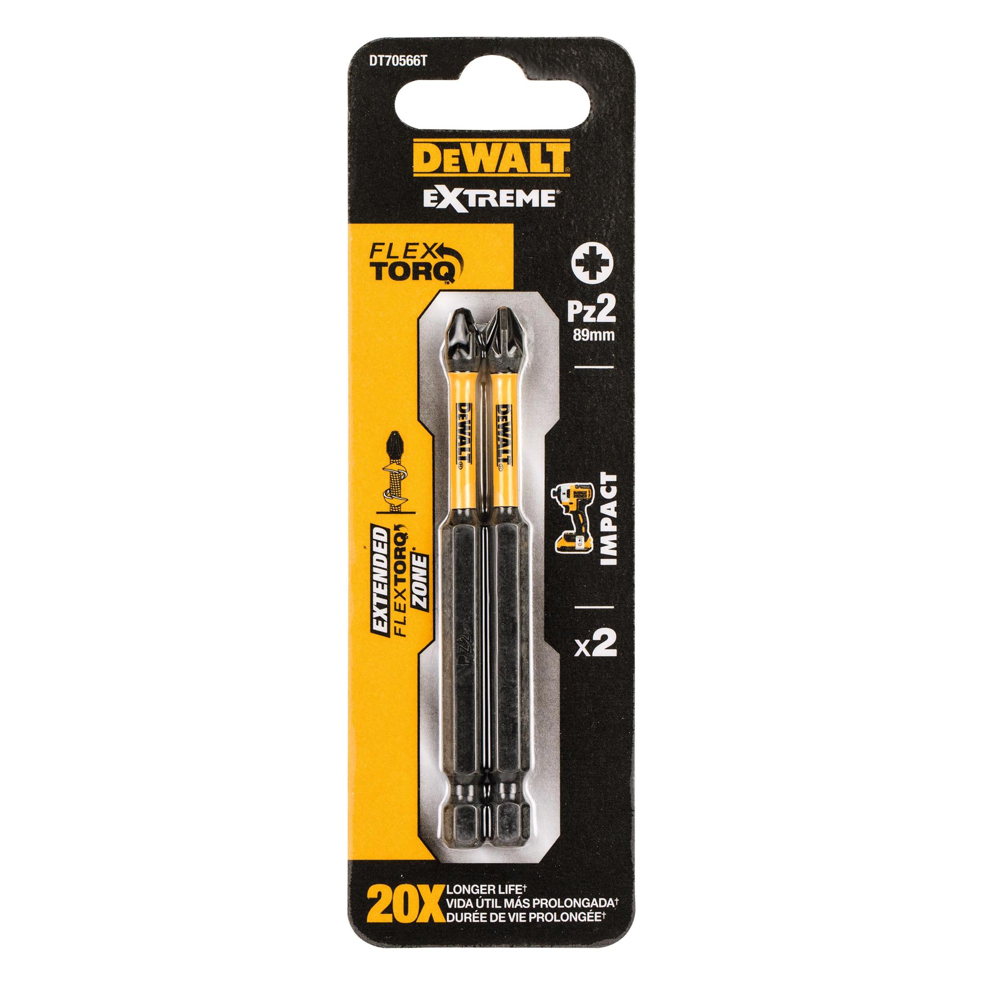 Nástavec skrutkovací Pz2 85mm (2ks) DEWALT DT70566T