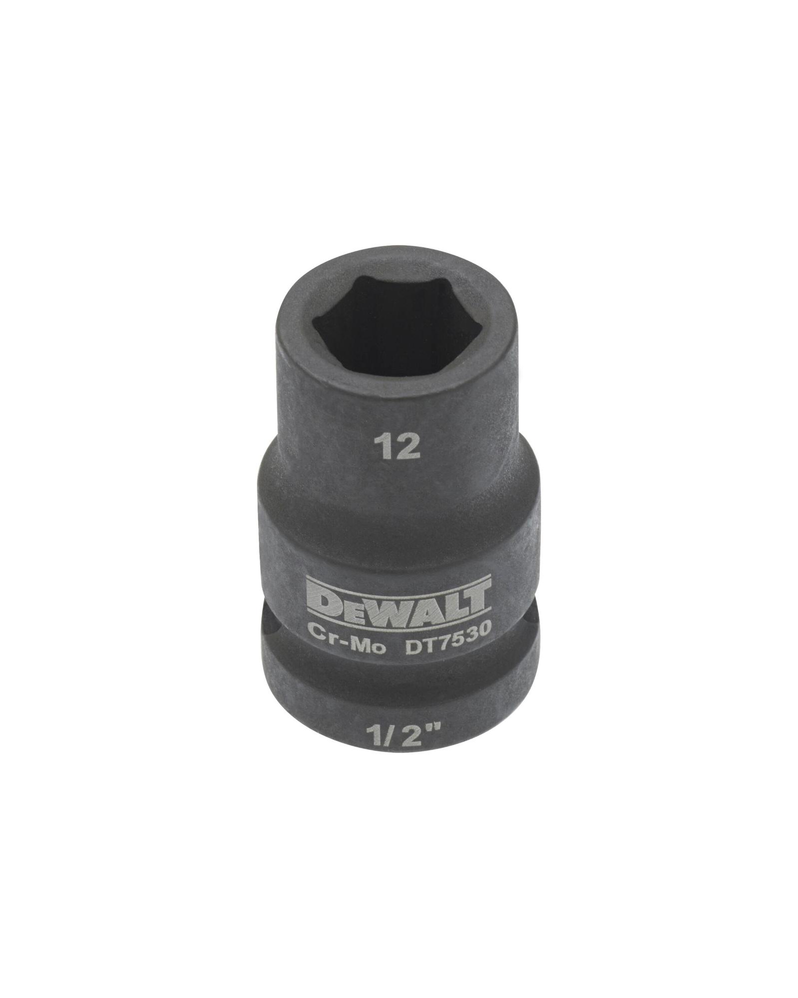Hlavica nástrčková 12x38mm 1/2" krátka Extreme® (Orech) DEWALT DT7530