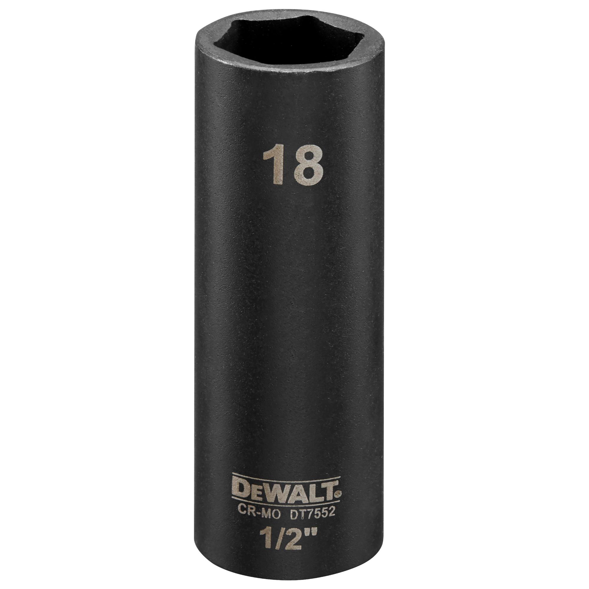 Hlavica nástrčková 18x38mm 1/2" krátka Extreme® (Orech) DEWALT DT7536